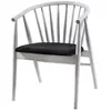Homitis - Chaise Albero50 blanc/noir - 55x77x47 cm T.U