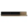 HANNAH HOME Cotecosy - Meuble Tv Aucetha L180cm Bois clair et Anthracite