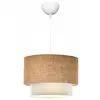 Hanah Home Suspension en tissu effet lin Nature beige