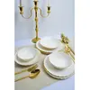 Hermia Concept - Service de table blanc/or - 24 pièces OS