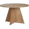 Table à manger ronde en aggloméré Virella