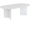 Hanah Home Calicosy - Table basse ovale L119 cm - IRIS - Blanc TU