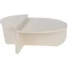 Hanah Home Table basse design Restine L90cm Bois Blanc