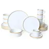 Hermia Concept - Service de table en Grès blanc mat- 20 pièces T.U