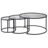 CONCEPT1 Ensemble de Aurum 80 60 42 noir gris 80 x 80 x h43 857NRD1104