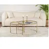 CONCEPT1 Ensemble de Aurum 80 60 or bronze 80 x 80 x h43cm 857NRD1102