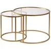 CONCEPT1 Ensemble de Aurum 60 42 or transparent 60x60xh43cm 857NRD1111