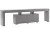 Hanah Home Cotecosy - Meuble tv en Gris, 31x180x50 cm, Pour le Salon