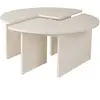 HANAH HOME Table basse en aggloméré moira blanc