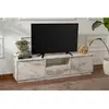 NAIDA Meuble tv en aggloméré 168x43,5x12,5 cm vanguard marbre freesia Diazon