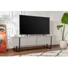NORTIA DESIGN Meuble tv moderne 2 portes basculantes Domenica L180cm Gris et Noir TU