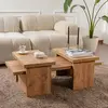 Hanah Home Table basse en aggloméré 110 x 45 x 41,4 cm sanctuary marron Ensemble