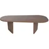 Table basse ovale en aggloméré Ovalis