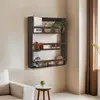 Homitis - Etagère murale Cm-067-A noire - 73x14x90 cm OS