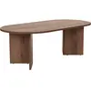 M&s - Table basse ovale 120x60x40 cm couleur noyer - teona