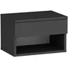 Homitis - Table de nuit Ribes  anthracite - 44.6x29x31.6 cm T.U