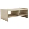 MULTIMARQUES Table basse 2 niches ouvertes décor travertin l90 cm - pera