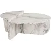 Calicosy - Lot de 2 tables basses L90 cm - ORION - Marbre TU