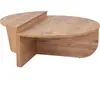 HANAH HOME Table basse en aggloméré podium pin