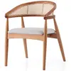 Homitis - Chaise Atlas chêne/crème - 53x75x53 cm OS
