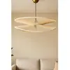 Opviq - Lustre BK170 écrue/dorée - 52 x 52 x 23 cm OS