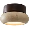 Sheen - Applique murale Worm-S - Walnut noyer beige - 9 cm OS