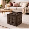Atelier del Sofa - Pouf Lizbon Brun - 42x 42x 42 cm OS