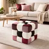 Atelier del Sofa - Pouf Patchwork v2 multicolore - 43x42x42 cm OS