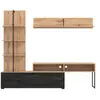 Meuble TV + étagères ALLISON coloris bois foncé