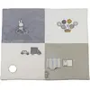 Pioupiou et Merveilles Tapis de parc Miffy fluffy bleu (80 x 100 cm)
