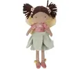 Poupée Fée En Peluche 35 Cm Rose, Vert, Jaune