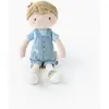Poupée Peluche Garçon Enfant Douce Pour Câlins Bleu, Beige