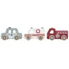 Little Dutch Lot de 3 véhicules de secours en bois