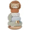 Lion à empiler doudou et bois Safari Friends