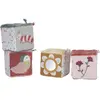 4 cubes doux MULTICOLORE Little Dutch