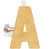 Lettre A JAUNE Little Dutch