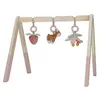 Little Dutch 9010 - Trappe de jeu en bois pour bébé avec pendentifs en tissu - Fairy Garden