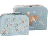 Little Dutch 7244 Forest Friends Lot de 2 valises à jouets Bleu, Forest Friends Bleu