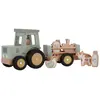 Tracteur avec remorque en bois Little Farm