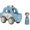 Voiture de police en bois