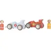 Set de 2 voitures de course en bois