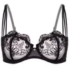 Daring Soutien-gorge brodé fleurs noir
