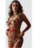 Daring Intimates Harnais Roses Noir
