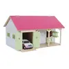 Kids Globe 610245 rose écurie avec 2 boxes et rangement 1:32 - Kidsglobe 610245
