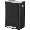 EKO - X-Cube Poubelle à pédale 45 litres - Steel Stainless steel Polypropylene - noir, inox mat