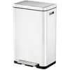 EKO - X-Cube Poubelle à pédale 30 litres - Steel Stainless steel Polypropylene - Blanc, inox mat