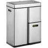 EKO Mirage Plus capteur Recycler 30+15+15 litres en acier inoxydable mat