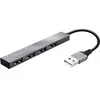 Mini Hub USB - TRUST - Halyx - 4 Ports - USB 2.0 - Couleur Gris