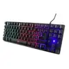 Trust GXT 833 Thado Clavier USB Allemand Noir, Argent