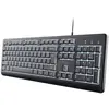 Trust Primo Illuminated Keyboard De (DE, Filaire), Clavier, Noir